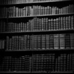 library-b-w